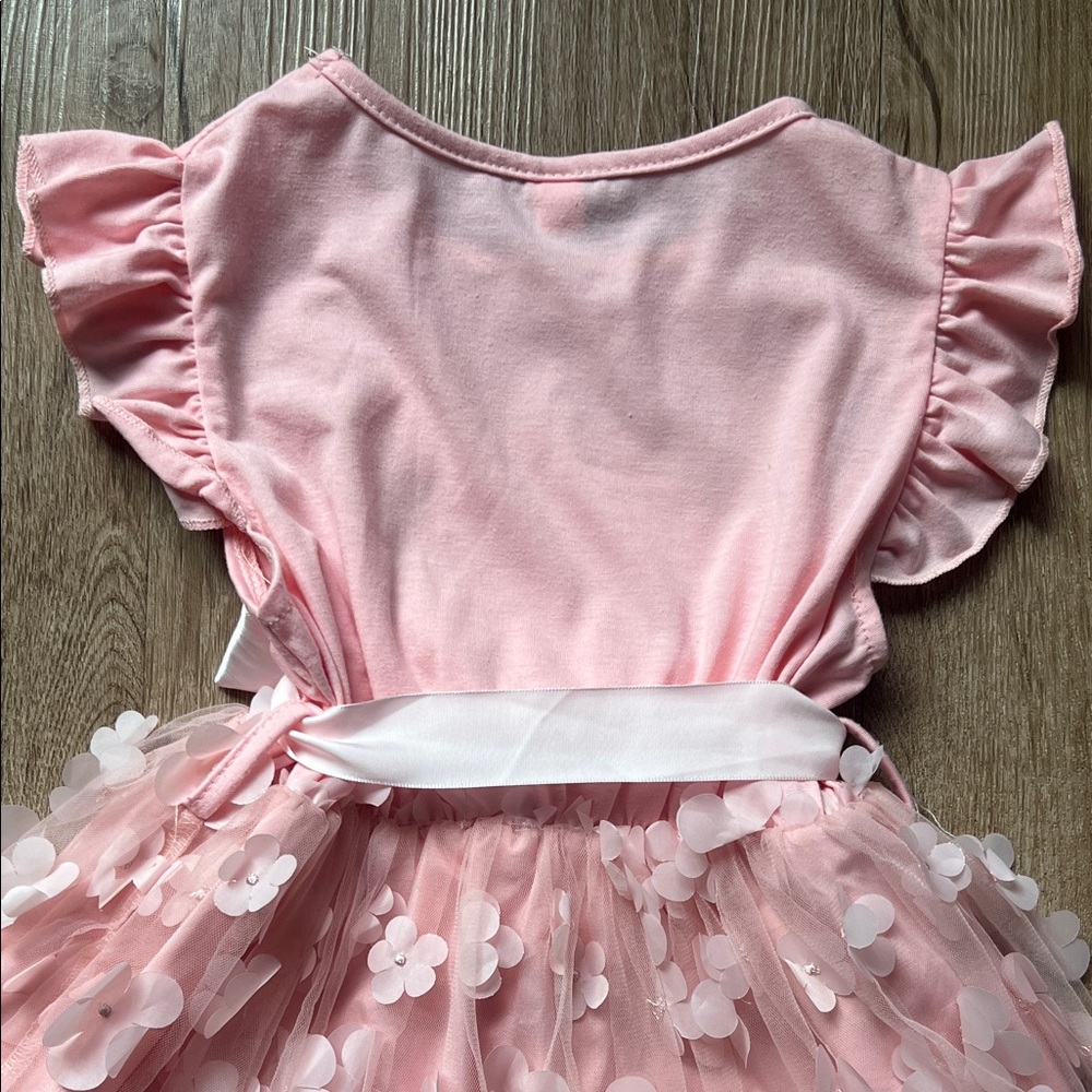 Sanrio Cinnamoroll Pink Dress with Floral Details Size 5-6 - Picture 10 of 13